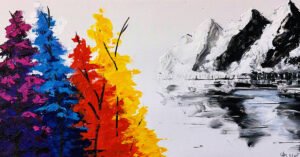 Mountain Colors 12”x24” Acrylic on Canvas